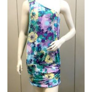 BCBG One Shoulder Dress